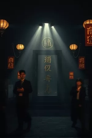 奇幻动画《风筝与齿轮》封面图，机械齿轮上悬挂的纸风筝