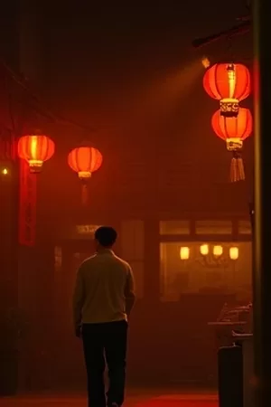 治愈美食剧《昨日餐馆》竖版海报，暖光下的一碗阳春面