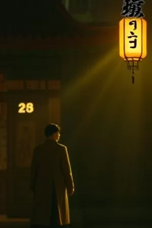 海岛情感剧《雾里灯塔》竖版封面，雨雾笼罩的白色灯塔